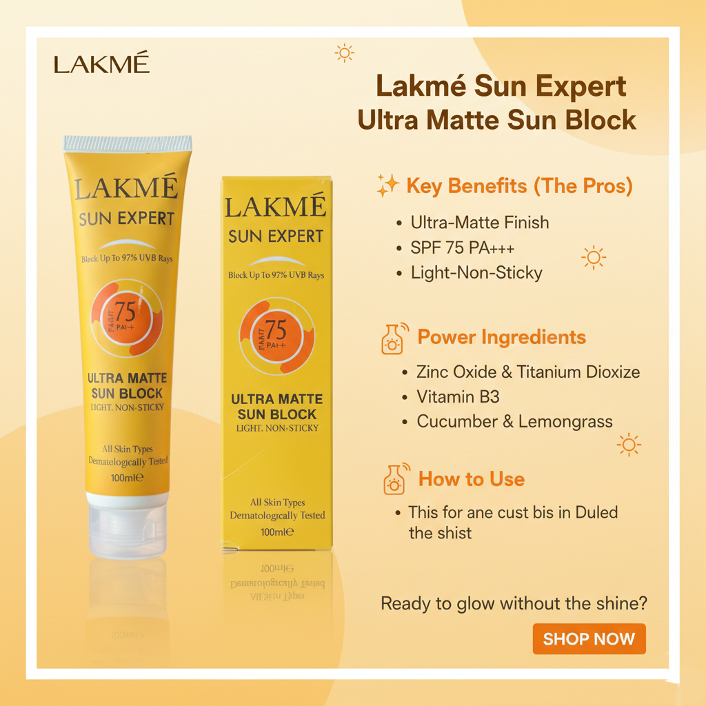 Lakme Sunblock SPF 75, Sun Expert 100ml