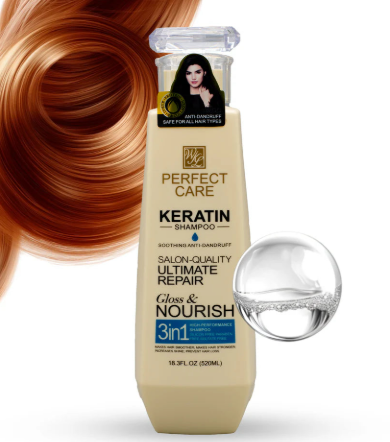 Keratin Shampoo - Silicon - Ultra Repair Gloss and Nourish (520ml)