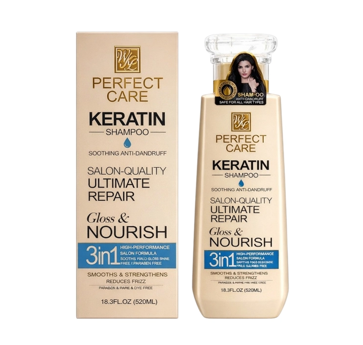 Keratin Shampoo - Silicon - Ultra Repair Gloss and Nourish (520ml)