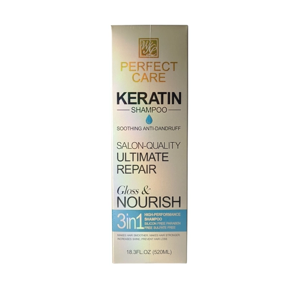 Keratin Shampoo - Silicon - Ultra Repair Gloss and Nourish (520ml)
